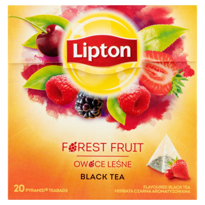 Lipton Herbata czarna aromatyzowana owoce leśne 34 g (20 torebek) (2)