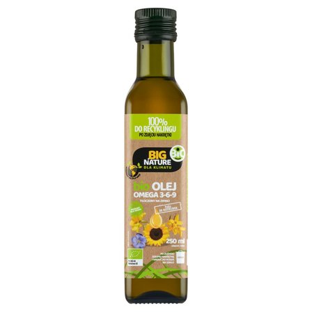 Big Nature Bio olej omega 3-6-9 tłoczony na zimno 250 ml (1)