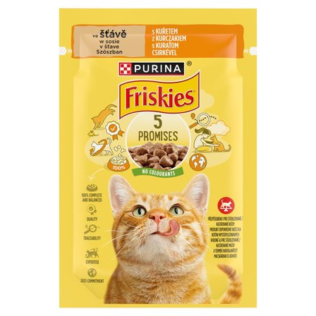 Friskies Karma dla kotów w sosie z kurczakiem 85 g (1)