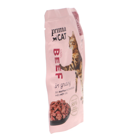 PRIMA CAT WOŁOWINA W SOSIE 85G (10)