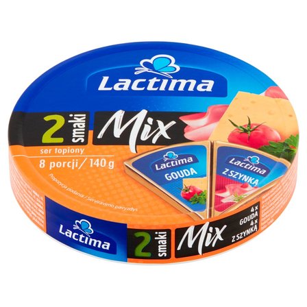 Lactima Ser topiony Mix Gouda i z szynką 140 g (8 x 17,5 g) (2)