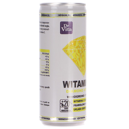 Dr vita witamina C diamond vitamins gazowany napój 250ml (10)