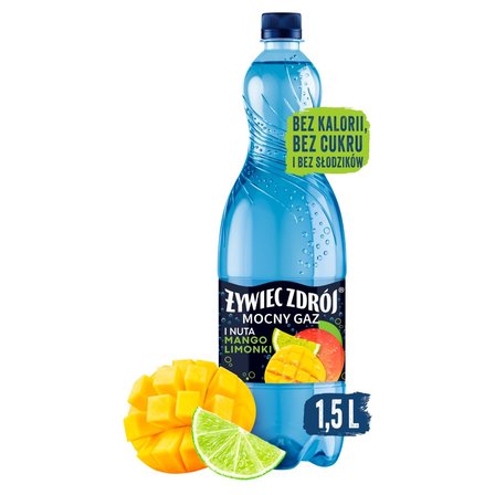 Żywiec Zdrój Mocny Gaz Napój gazowany i nuta mango limonki 1,5 l (2)