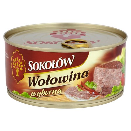 Sokołów Wołowina wyborna konserwa 300 g (2)