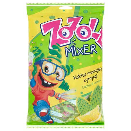 Zozole Mixer Karmelki o smaku kaktusowym z nadzieniem musującym o smaku cytrynowym 1 kg (1)