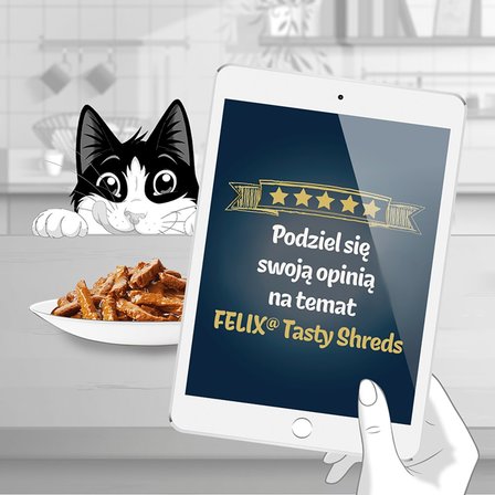 Felix Tasty Shreds Karma dla dorosłych kotów rybne smaki w sosie 320 g (4 x 80 g) (7)