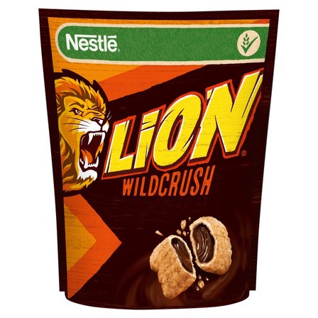 Nestlé Lion WildCrush Chrupiące płatki z nadzieniem o smaku karmelowo-czekoladowym 350 g (1)