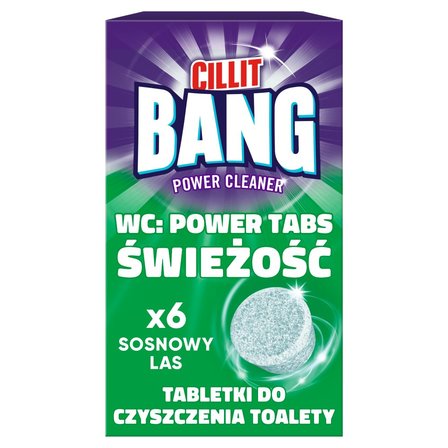 Cillit Bang Tabletki do czyszczenia toalety świeżość sosnowy las 135 g (6 x 22,5 g) (2)