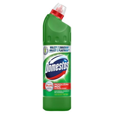 Domestos Przedłużona Moc Pine Fresh Płyn czyszcząco-dezynfekujący 750 ml (1)