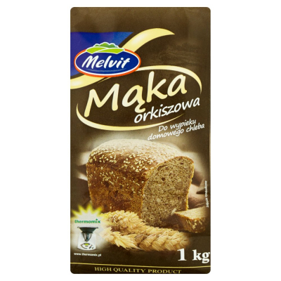 Melvit Mąka orkiszowa do wypieku domowego chleba 1 kg (1)