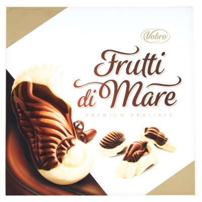 Vobro Frutti di Mare Praliny z kremem karmelowym orzechowym mlecznym i kakaowym 225 g (1)
