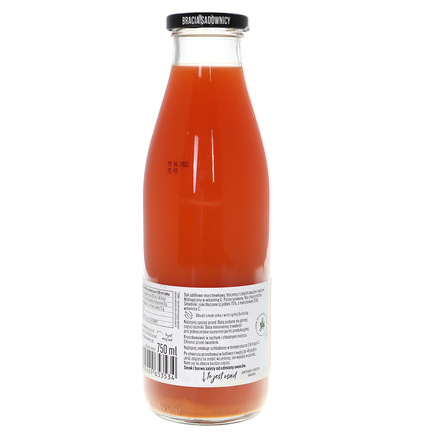 Bracia Sadownicy Sok tłoczone jabłko z marchewką 750 ml (7)