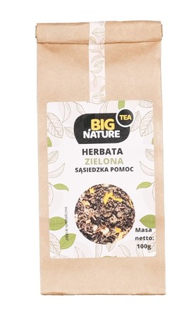 Big Nature Herbata zielona Sąsiedzka Pomoc 100 g (1)