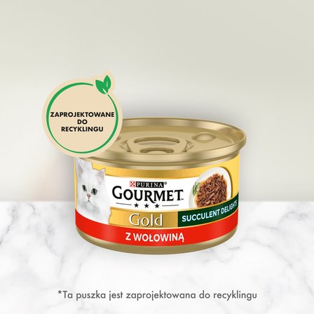 Gourmet Gold Karma dla kotów z wołowiną 85 g (2)