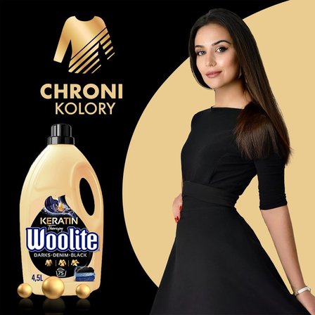 Woolite Keratin Therapy Płyn do prania czerń ciemne kolory jeans 4,5 l (75 prań) (4)