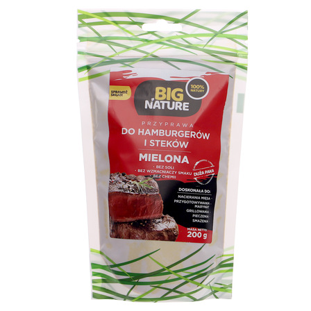 Big nature  przyprawa do hamburgerów i steków mielona 200g (1)