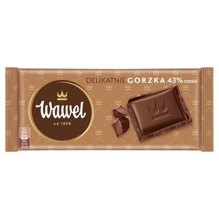 Wawel Czekolada delikatnie gorzka 43 % Cocoa 90 g (1)