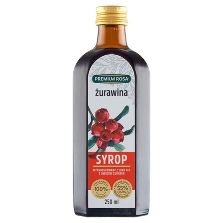 Premium Rosa Syrop żurawina 250 ml (1)