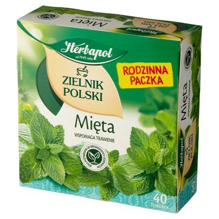 Herbapol Zielnik Polski Herbatka ziołowa mięta 80 g (40 x 2 g) (2)