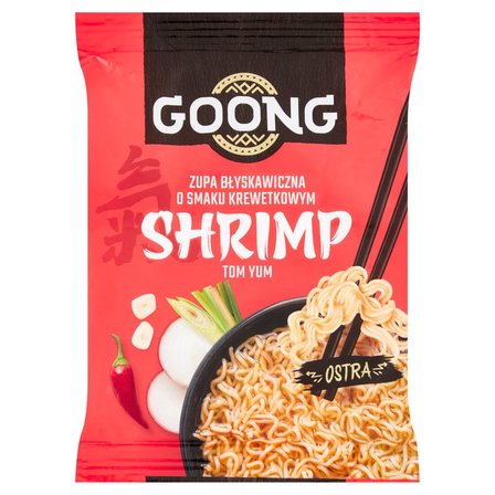 Goong Shrimp Tom Yum Zupa błyskawiczna o smaku krewetkowym ostra 65 g (1)