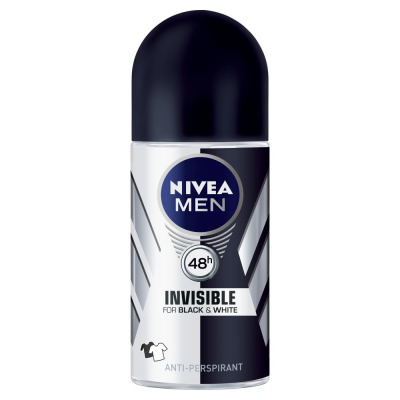 NIVEA MEN Invisible for Black and White 48 h Antyperspirant w kulce 50 ml (1)