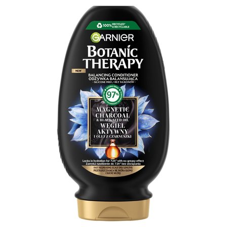 Garnier Botanic Therapy Odżywka balansująca węgiel aktywny i olej z czarnuszki 200 ml (1)