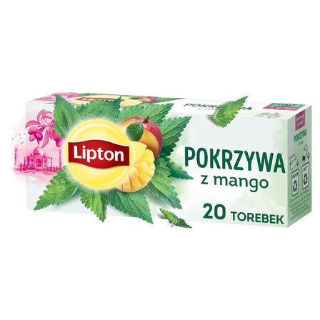 Lipton Herbatka ziołowa aromatyzowana pokrzywa z mango 26 g (20 torebek) (3)