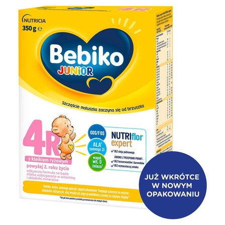 Bebiko Junior 4R Odżywcza formuła na bazie mleka dla dzieci powyżej 2. roku życia 350 g (2)