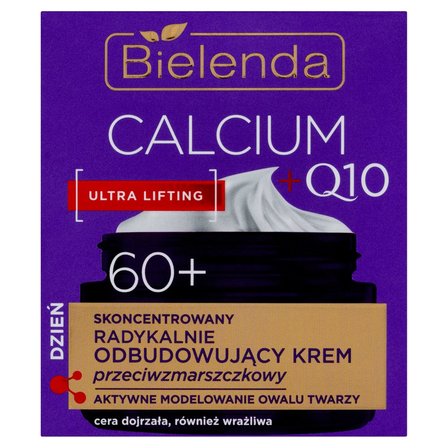 Bielenda Calcium +Q10 60+ Radykalnie odbudowujący krem przeciwzmarszczkowy dzień 50 ml (1)