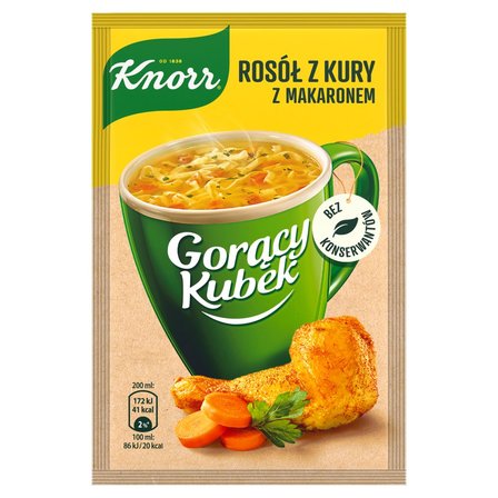 Knorr Gorący Kubek Rosół z kury z makaronem 12 g (1)