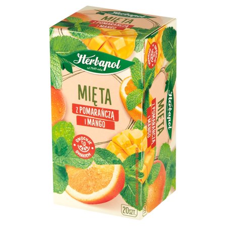 Herbapol Herbatka ziołowo-owocowa mięta z pomarańczą i mango 30 g (20 x 1,5 g) (2)