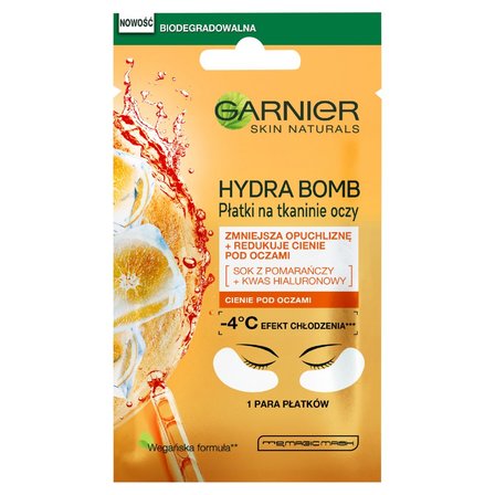 Garnier Skin Naturals Hydra Bomb Płatki na tkaninie oczy 6 g (1)