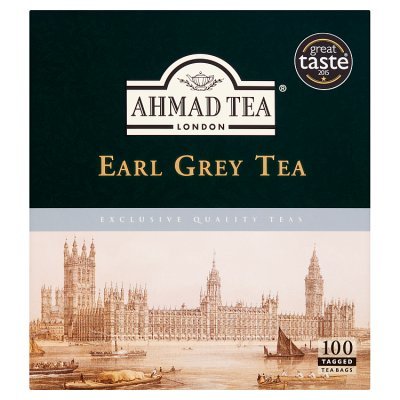 Ahmad Tea Earl Grey Herbata czarna 200 g (100 torebek z zawieszką) (1)