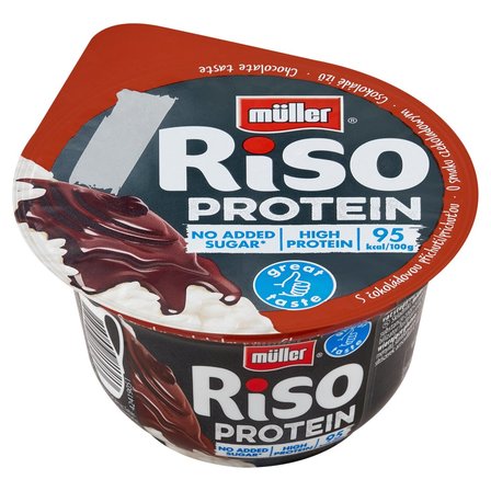 Müller Riso Protein Deser mleczno-ryżowy z sosem o smaku czekoladowym 180 g (2)