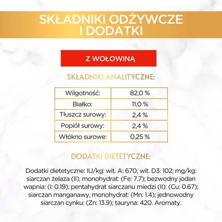 Gourmet Gold Karma dla kotów kawałki w smakowitym sosie z wołowiną 85 g (7)