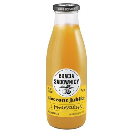 Bracia Sadownicy Sok tłoczone jabłko z pomarańczą 750 ml (1)