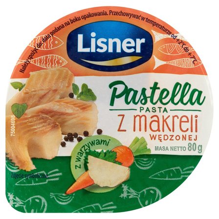 Lisner Pastella Pasta z makreli wędzonej 80 g (1)