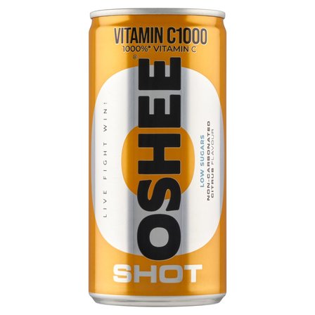 Oshee Shot Vitamin C1000 Suplement diety napój niegazowany o smaku limonki i trawy cytrynowej 200 ml (1)