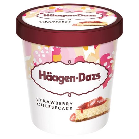 Häagen-Dazs Lody sernikowe z sosem truskawkowym i ciasteczkami 460 ml (1)