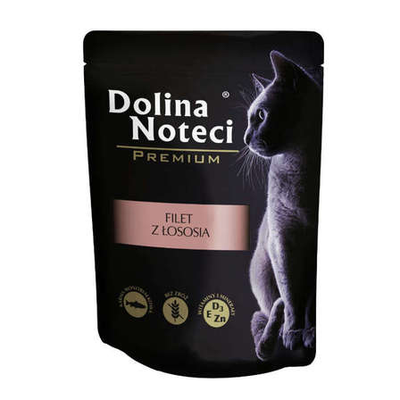 Dolina Noteci Premium mokra karma dla kota filet z łososia 85g (1)