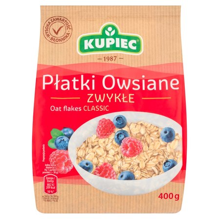 Kupiec Płatki owsiane zwykłe 400 g (1)