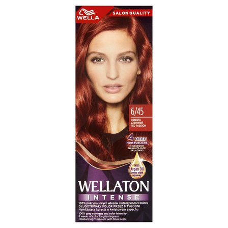 Wella Wellaton Intense Krem koloryzujący ognista czerwień 6/45 (1)