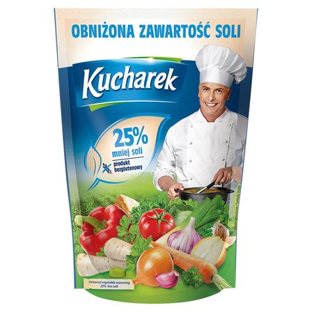 Kucharek Przyprawa do potraw z obniżoną zawartością soli 400 g (1)