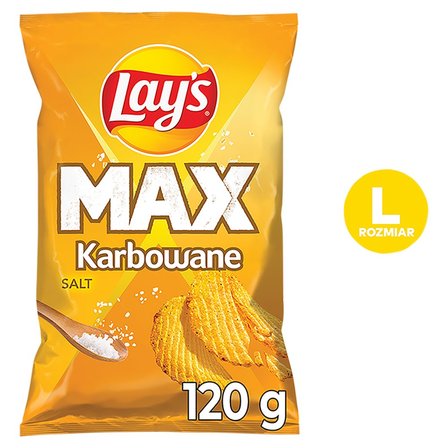 Lay's Max Chipsy ziemniaczane karbowane solone 120 g (2)