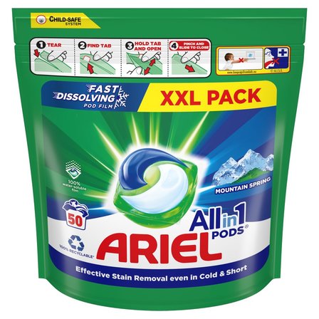 Ariel All-in-1 PODS Kapsułki z płynem do prania, 50prań (1)