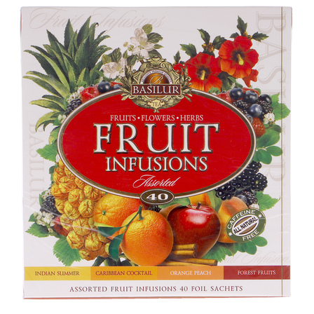 Basilur Zestaw herbat owocowych w saszetkach Fruit Infusions Assorted 40 x 1.8 g (1)