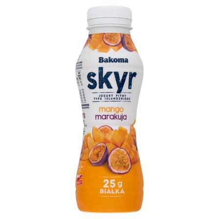 Bakoma Jogurt pitny typu islandzkiego skyr mango marakuja 300 g (1)