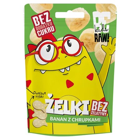 Be Raw! Kids Żelki banan z chrupkami 35 g (1)