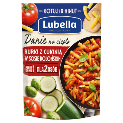 Lubella Danie na ciepło Rurki z cukinią w sosie bolońskim 190 g (1)