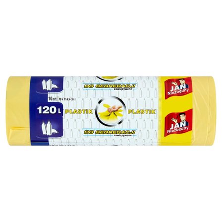 Jan Niezbędny Worki do segregacji plastik 120 l 10 sztuk (1)